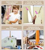 Puzzled 3D Puzzle Washington Monument Wood Craft Construction Model Kit, Educational DIY Wooden Toy Assemble Model Unfinished Crafting Hobby Puzzle Puzzled