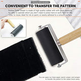 Rustark 42Pcs Rubber Stamp Making Kit, Printing Starter Tool Kit with Carving Knives,Rubber Carving Blocks,Ink Brayer Roller,Tracing Paper and More Rustark