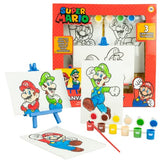 Innovative Designs Super Mario Canvas Paint Set for Kids with 3 Canvases, Acrylic Paint Innovative Designs