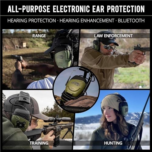 ISOtunes Sport DEFY Shooting Earmuffs: Rechargeable Bluetooth Hearing Protection ISOtunes
