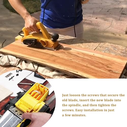 3-1/4-Inch planer blades 82mm Replacement For Makita 1900B KP0800，DeWalt DW6655 D26676 DW680 and Most Hand-Held Planer (Set of 4) HNF