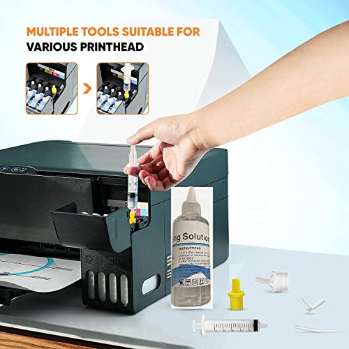 Inkpro Sublimation Printhead Cleaning Kit Inkjet Universal Printer Nozzle Cleaner Solution Print Head Cleaning for Epson HP Brother Canon - Works on - WoodArtSupply