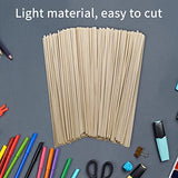 250 Pcs Balsa Wood Sticks 1/8 x 1/8 x 12 Inch balsa Wood Strips Hardwood Square Dowels balsa Wood dowels Unfinished Wooden Strips for Craft DIY GEKIXUTP