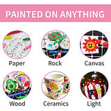 IRIS & OLIVIA 35 Acrylic Paint Pens, Double Premium Set Acrylic Paint Markers of Extra Fine and Medium Tip for Rock Painting, Ceramic, Plastic, IRIS & OLIVIA