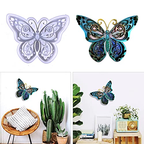 Butterfly Epoxy Resin Molds, Large Animals Silicone Resin Molds, Halloween Decor Mold for Wall Hanging, Home Decoration, Christmas Gifts(Butterfly) - WoodArtSupply