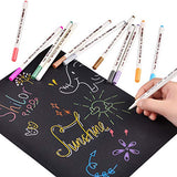 Sunshilor Metallic Markers Fine Point Metallic Marker Pens for Black Paper, Art Rock Painting, Easter Egg, Halloween Pumpkin, Card Making, Metal, Sunshilor