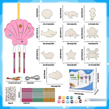 Gifts for 5-6-7-8-9-10 Year Old Girl Boy, Arts and Crafts for Kids Ages  4-6-8-10-12 Wind Chimes Toys for 5-11 Year Old Girls Boys Art Supplies for