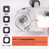 12 Inch Chainsaw Attachment for Angle Grinder, Electric Chain Saw Converter Accessories for Wood Cutting Applicable Angle Grinder 5/8”-11 Thread ABOR T TOVIA