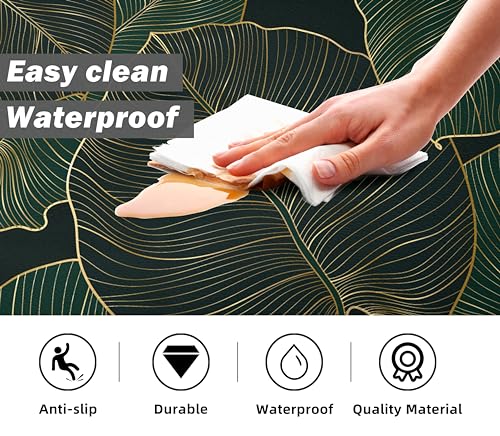 Kitchen Mats for Floor Cushioned Anti Fatigue Mats for Kitchen Floor Green Kitchen Floor Mat Memory Foam Boho Kitchen Rugs Luxury Kitchen Runner chiinvent