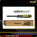 TOOLAN: 8-In-1 Multi Blades Hand Saw, Drywall Cutter Saw. Hacksaw. Long Blade Hand Saw For Cutting Drywall, Sheetrock, Wood, Metel, Plastic, Plywood. TOOLAN