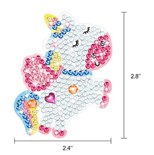 ORIENTAL CHERRY Arts and Crafts for Kids Ages 8-12 - Make Your Own GEM Keychains - 5D Diamond Painting by Numbers Art Kits for Girls Kids Toddler ORIENTAL CHERRY