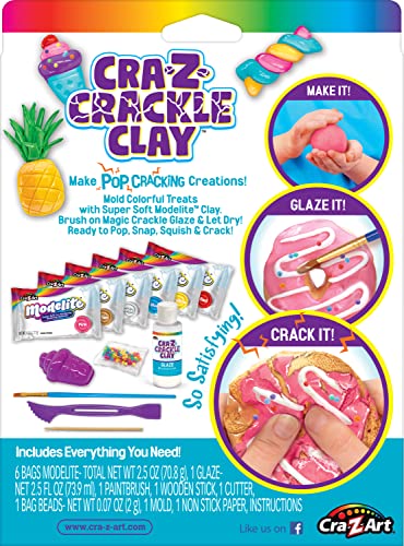 CRA-Z-Crackle Clay Create & Crack Sweet Treats for Ages 6 and Up Cra-Z-Art