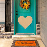 Wooden Valentine Heart 8 Inch Shape, Unfinished Wood Love Heart Craft Cutout, Blank Door Hanger NEXTCraft