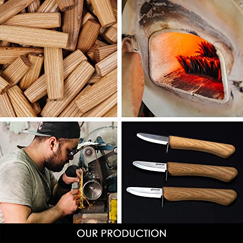 BeaverCraft Whittling Knife for Beginners C1 Kid - Whittling Knife for Kids Safety Carving Knife - Children Whittling Knife for Entry-Level Carvers - BeaverCraft