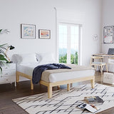 Giantex 14-Inch Solid Rubberwood Full Bed Frame - Minimalist, Durable Design with Easy Assembly Giantex