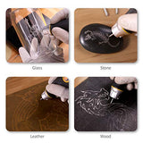 UTOOL Engraver Pen with Letter/Number Stencil, 24W Handheld Etching Tool for Wood Metal Glass Engraving with 4 Replaceable Tungsten Carbide Steel UTOOL