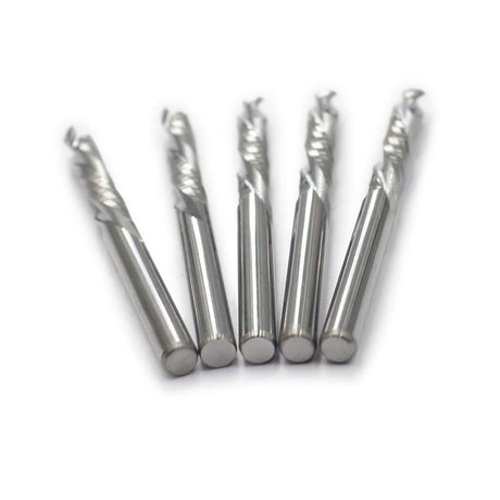 OSCARBIDE Up & Down Cut Carbide End Mills 1/8 Inch Shank 3.175x17mm CNC Spiral Router Bits 2 Flutes Milling Cutter for Engraving Milling 3D OSCARBIDE