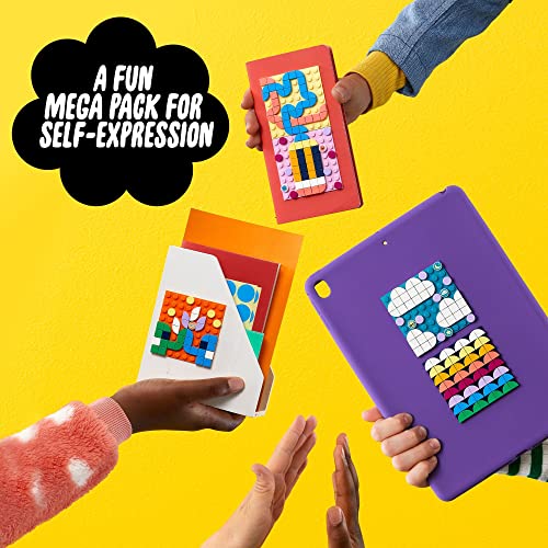 LEGO DOTS Adhesive Patches Mega Pack 41957 Arts and Crafts 5-in-1 Mosaic Making Building Kit, DIY Sticker Patches, Gift Idea for Creative Kids, Make LEGO