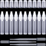 Sabary 10 Pcs Refillable Paint Markers 10 mm Empty Acrylic Markers Blank Flat Head Graffiti Markers White Fillable Paint Pen with 5 Pcs 3 ml Dropper Sabary