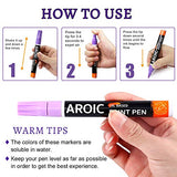 AROIC Paint Pens Paint Markers, 16 colors Oil-Based Waterproof Paint Marker Pen Set On Rock, Wood, Fabric, Metal, Plastic, Glass, Canvas, Mugs, AROIC