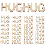 Artibetter 100pcs Wooden Table Scatter Hugs in a Jar Wooden Words Decor Unfinished Wood Letters Wooden Cutout Letter Wood Vase Filler Wooden Hug ARTIBETTER