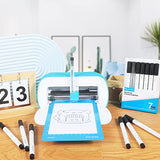 REALIKE Black Pens Set for Cricut Joy, 7 Pack Variety Pens Include Fine Point Pen,Glitter Gel, Marker, Calligraphy Writing Drawing Pens Compatible REALIKE