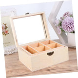 NOLITOY 1pc Box Storage Box manual earring box necklace box unfinished wood treasure chest makeup box wooden crafts jewelry box wooden treasure chest NOLITOY