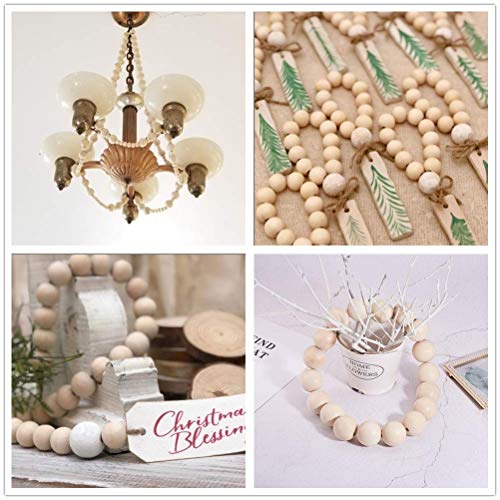 PH PandaHall 900pcs 12mm Natural Round Wooden Beads Unfinished Wooden Loose Beads Wooden Spacer Beads for Crafts DIY and Jewelry Making PH PandaHall