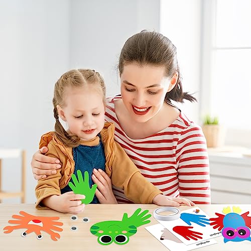 HAPMARS Animal Paper Art Craft Kit for Kid, 16 pcs Make Your own Craft Projects for Boys Girls Kid Age 3 4 5 6 7 8, DIY Art Supplies Activities Party HAPMARS