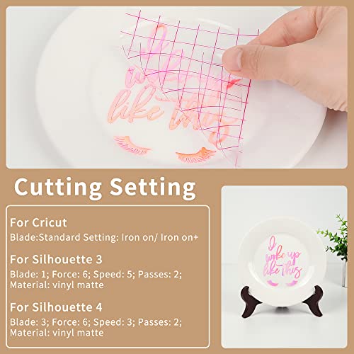 IModeur Holographic Vinyl for Cricut Opal Permanent Holographic Vinyl Bundle (5 Pack, 12” x 12”) Permanent Adhesive Vinyl Sheets for DIY Crafts, IModeur