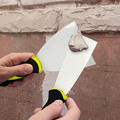 Putty Knife Scrapers, 3 Inch Spackle Knife, Metal Scraper Tool for Drywall Finishing, Plaster Scraping, Decals, and Wallpaper