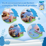 UOOU Crochet Kit, Penguin Crochet Kit for Beginners with Easy Yarn, Step-by-Step Video Tutorials, Complete Crochet Animal Kit, Knitting Kit for UOOU