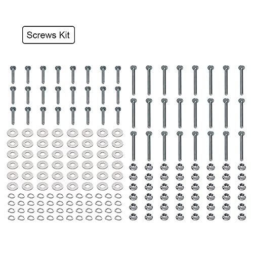 vikofan 8pcs Workbench Brackets Kit with Screws 4x4 4mmThickness Heavy Duty Corner Brackets Perfect for DIY Workbench Projects vikofan