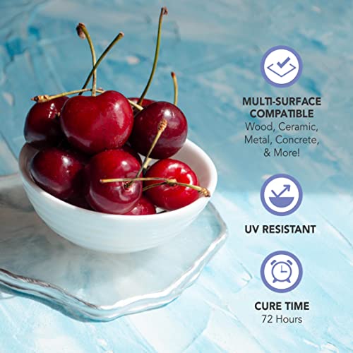 Promise Epoxy - 2 Gallon Kit of UV Art Formula Crystal Clear Coating Table Top Epoxy Resin with Superior UV Resistant Hard Finish on Tabletop, Incredible Solutions