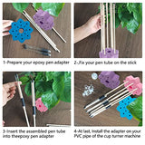 Epoxy Glitter Pen Turner Attachment, Pen Turner Adapter to Hold Pens, 28set Glitter Epoxy Pen Holder for Cup Turner DIY Craft Epoxy Resin Pen Making WOOPSOO