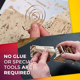 UGEARS Sports Car Rapid Mouse - 3D Car Model Puzzle with Powerful Dual Engine System - 3D Wooden Puzzles for Adults - Challenging Roadster Model Car UGEARS