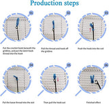 TEZKIM DIY Latch Hook Kits for Adults Beginners Wolf Rug Making Kits with Printed Canvas Doormat Tapestry Kits Needlework Arts Crafts Sewing for Kids TEZKIM