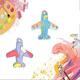 Airplane Wooden Outer Space Wood with Twines Art Unfinished Ornaments for Wedding Birthday Theme of Universe Party Decoration 20Pcs Zontween