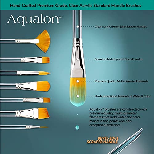 Aqualon 243921 Filbert Brush Set, 7/Pkg Aqualon