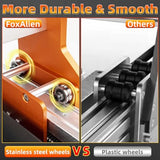 FoxAlien CNC Router Machine XE-PRO with Ball Screws, 400W Spindle 3-Axis Engraving Milling Machine for Wood Aluminum Cutting Upgradable to Linear FoxAlien