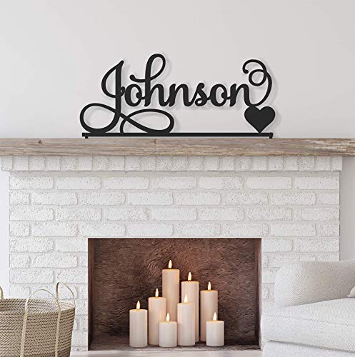 Custom Name sign - Decorative Surname Name Sign - Personalized Name Sign - Last Name - WoodArtSupply