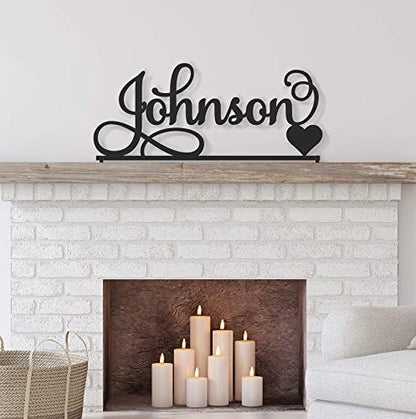 Custom Name sign - Decorative Surname Name Sign - Personalized Name Sign - Last Name - WoodArtSupply