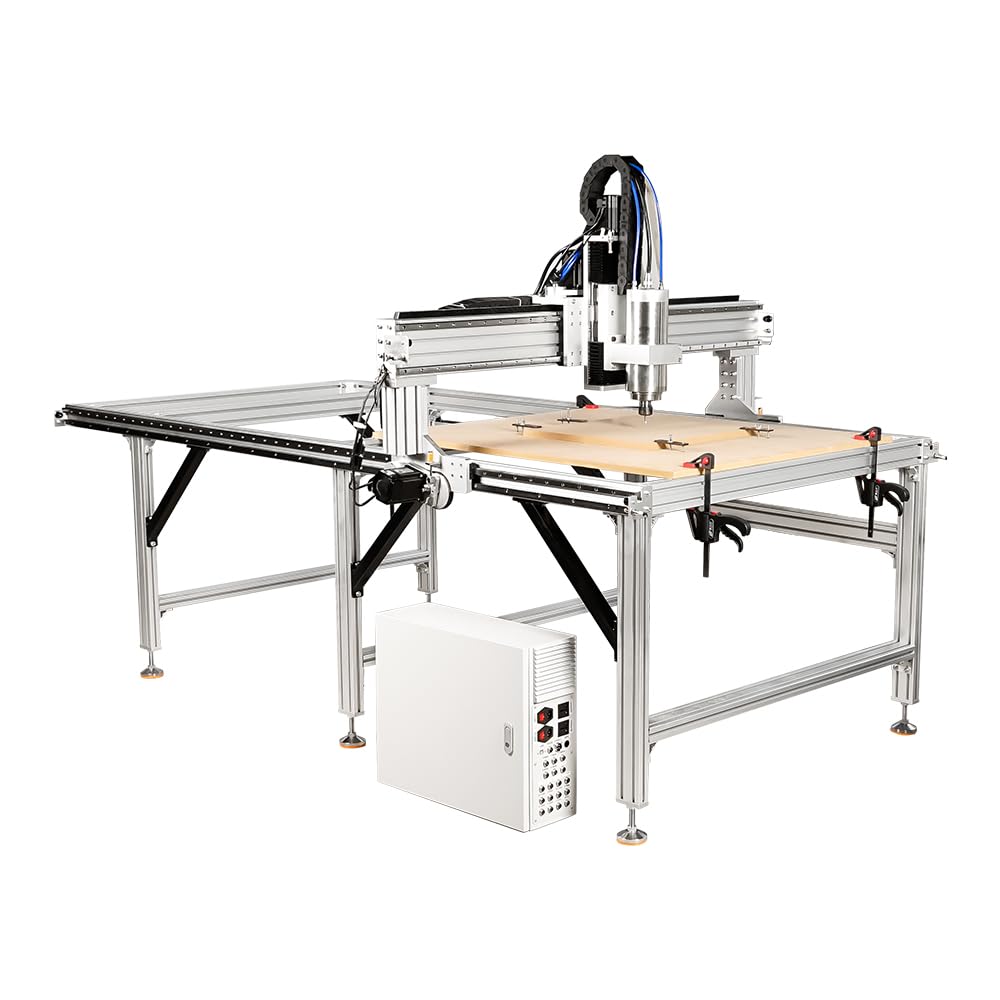 CNC Router,Premium CNC Engraving Machine Working Area 1300 x 2500 mm (4.26'×8.2') with 5.5KW Water-Cooled Spindle - MACH3 Compatible,Suitable for - WoodArtSupply