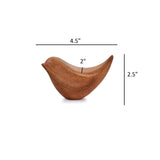 NIRMAN Acacia Wood Bird Statues Set Home Décor Bird Sculpture for Living Room, Bathroom, Office Modern Style Birds Decorative Ornaments (Set of 2) NIRMAN