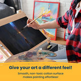 Chalkola Black Canvas for Painting - 24 Pack Canvas Panels - 4x6, 5x7, 8x10, 9x12, 11x14, 12x16 inch (4 Each) - Canvases are 100% Cotton, Primed, Chalkola