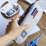 Mr. Pen- Pencil Case, Pencil Pouch, Grey, Pen Bag, Large Pencil Bag, School Supplies, Cute Pencil Bag for Kids, Fabric Mr. Pen