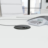 Bush Business Furniture Conference Table for 8-10 People | Boat Shaped 10 FT Engineered Wood Meeting Desk with Sturdy Metal Base for Office Bush Business Furniture