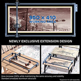 SCULPFUN S9 Laser Engraver, 90W Effect High Precision CNC Laser Engraving Cutting Machine, High Energy Laser Cutter for 15mm Wood, 0.06mm Ultra-Fine SCULPFUN