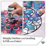 Gallery Glass, Floral Stained Kit, Glass Paint Set for DIY Arts and Crafts, Perfect for Beginners and Artists, 1 Count (Pack of 6) Gallery Glass