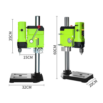 BACHIN MINIQ Bench Drill Stand 1050W Mini Electric Bench Drilling Machine Drill Chuck 3-16mm - WoodArtSupply